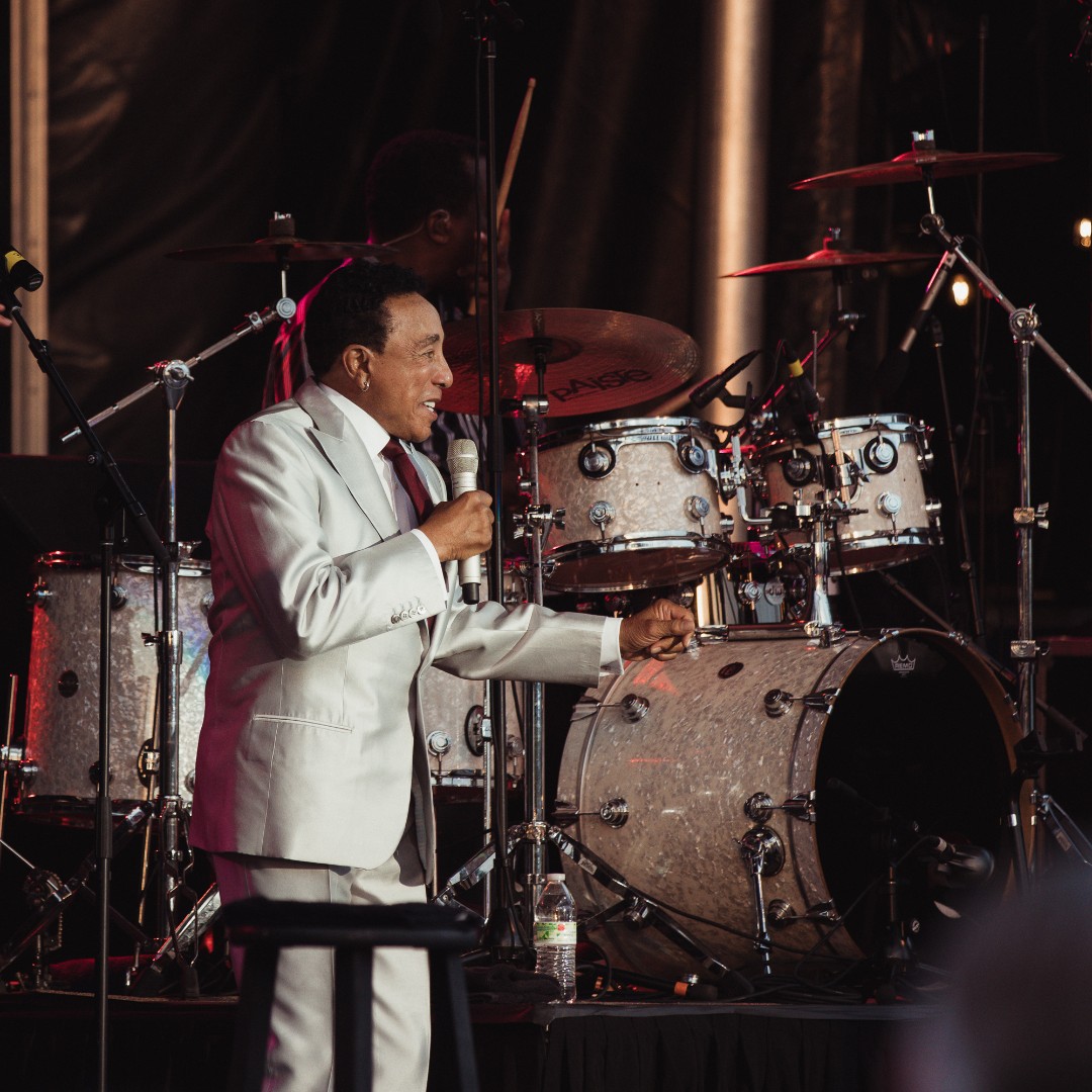 Happy 81st Birthday Smokey Robinson!     pictured here at his 2018 performance at The Freeman Stage. 