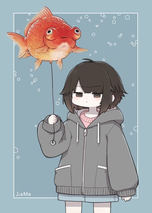 「金魚 ショートヘア」のTwitter画像/イラスト(新着)｜6ページ目