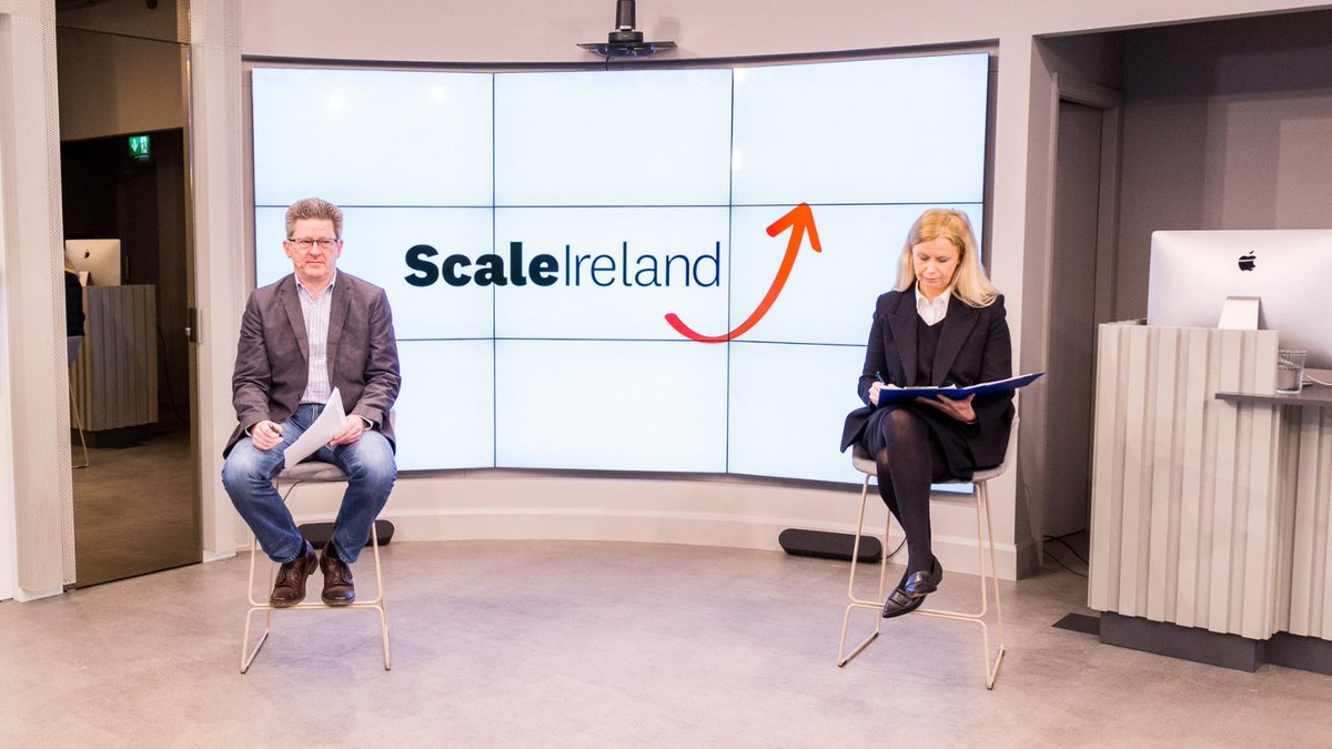 ScaleIreland's tweet photo. Thank you to our guests the Tánaiste, @LeoVaradkar, @realBobbyHealy of @MannaAero &amp; @clairemchugh of @axonista for raising the profile of the indigenous tech sector 📈

A positive discussion hosted by @MartinaFitzg &amp; @BrianCVC, supported by @dogpatchlabs 🎥

#ScaleIrelandStartups https://t.co/QMgKgeamK9