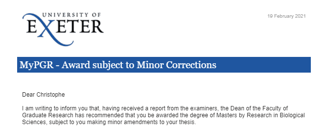 🚨Minor corrections people! Minor Corrections!🚨

 🐚More St Pirans research coming your way soon!🦞

Thanks to my super supervisors <a href="/ReganEarly/">Dr Regan Early</a> <a href="/Chris_D__Lowe/">Chris Lowe</a> and <a href="/chrislaing80/">Chris Laing</a>! 

Now, which journal would like to know how the UK and French intertidal communities are connected?