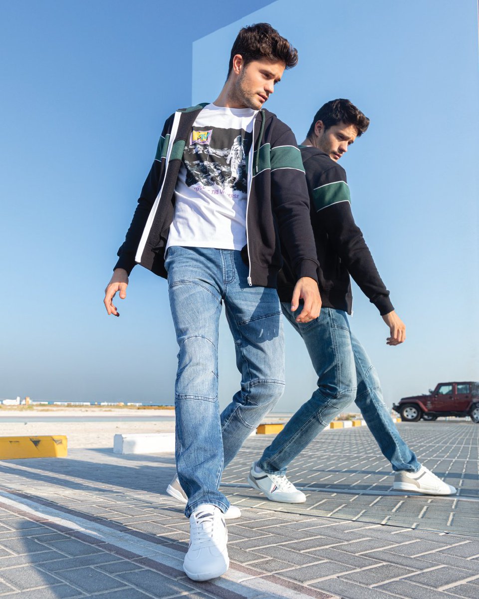 maxfashionMENA's tweet image. In case you missed it.. Here's one look from our denim collection!💙
Prices starting from:  SAR 37, DHS 35, BHD 3.5, KD 3.35, QAR 35, OMR3.5
#MaxDenim #MyMaxStyle #MaxMen