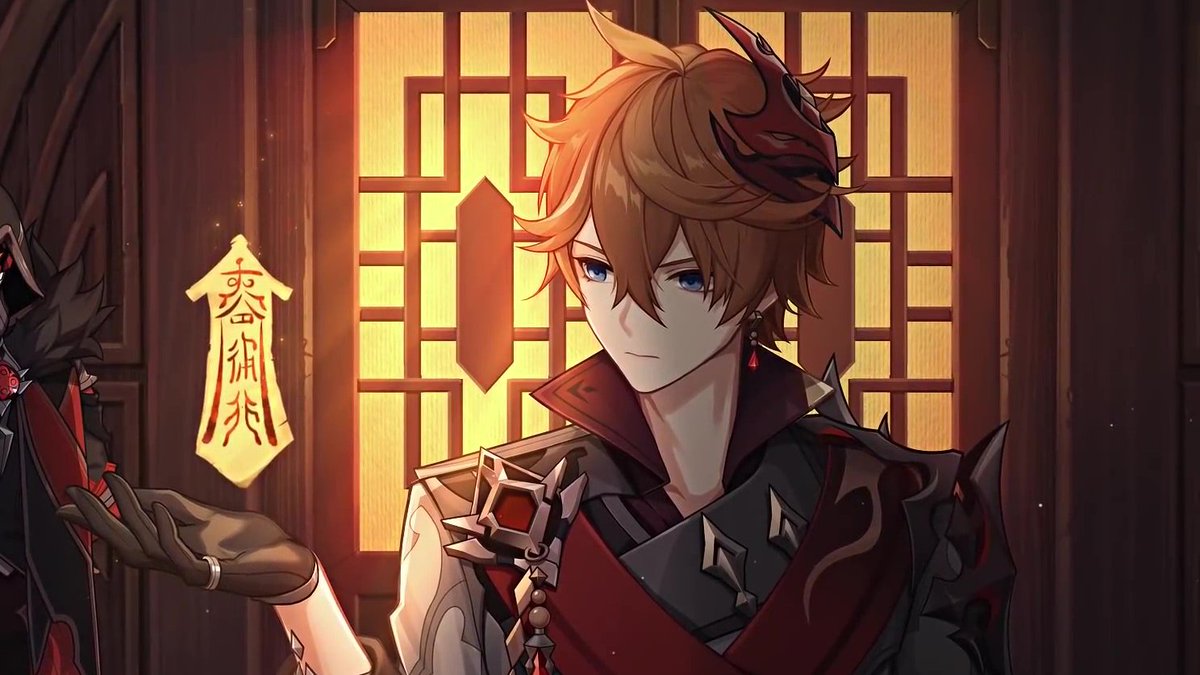 grandpazhong's tweet photo. Zhongli and Childe if they have a child and their child isekai-ed. https://t.co/q24OcwOYUJ