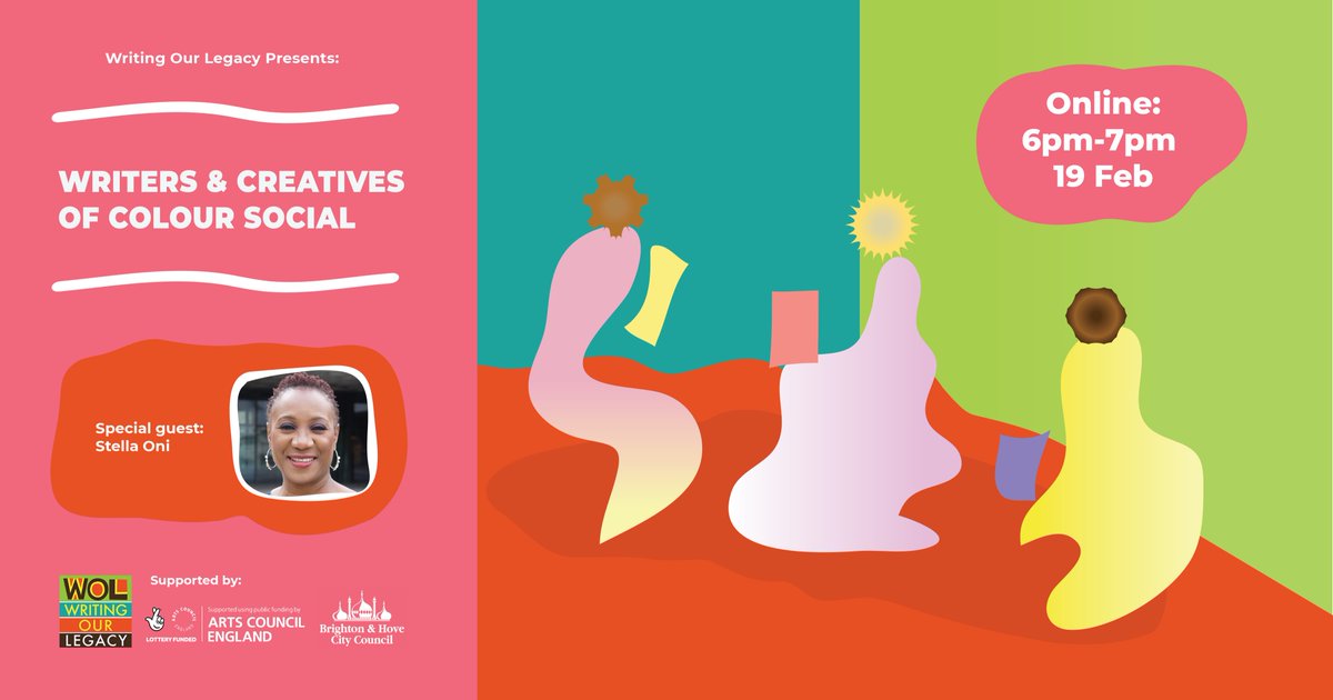 BHwritinglegacy's tweet image. ✨Join us tonight for our February Writers &amp;amp; Creatives of Colour Social!

We're beyond excited to present our special guest, crime writer @SOnithewriter plus an open mic🎤- see you there!

⏰Tonight, 6PM - 7PM

🎟️eventbrite.co.uk/e/writers-crea…