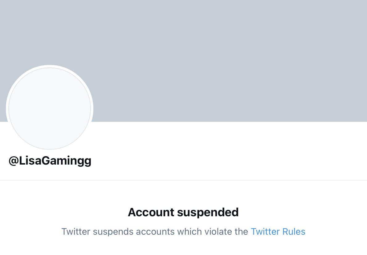 Vannamush's tweet photo. Lisa got banned #Twitter #lisa #lisagaming # https://t.co/X4BPueD4Cm