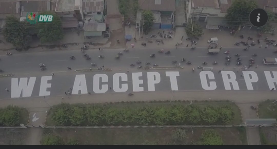 #WhatsHappeningInMyanmar
#Feb20Coup
We accept CRPH