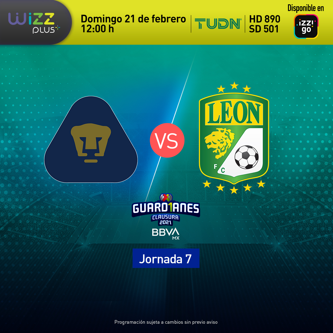 ⚽ ¡Domingo de futbol mexicano! No te pierdas el encuentro de Pumas contra León por TUDN. 🐾 https://t.co/sBj3RgH6xI