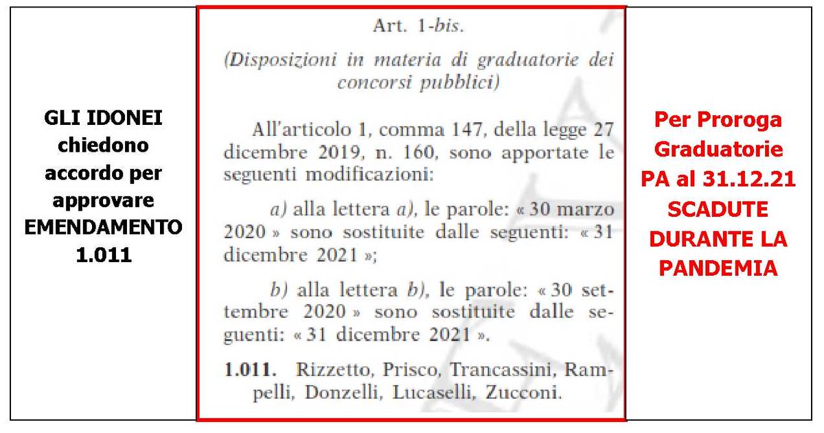 s_bartoletti's tweet photo. #Emendamenti #Milleproroghe #ProrogaGraduatoriePA @rebeccafrassini @LuigiGallo15 @massimogara  @MicheleGubitosa @BeaLorenzin @lorenzoni_m5s @ylucaselli @mariannamadia @mandelli_andrea @terry_manzo @robertoocchiuto  @Deputatipd @FratellidItalia @LegaSalvini @M5S_Camera https://t.co/9gn4JqoaON