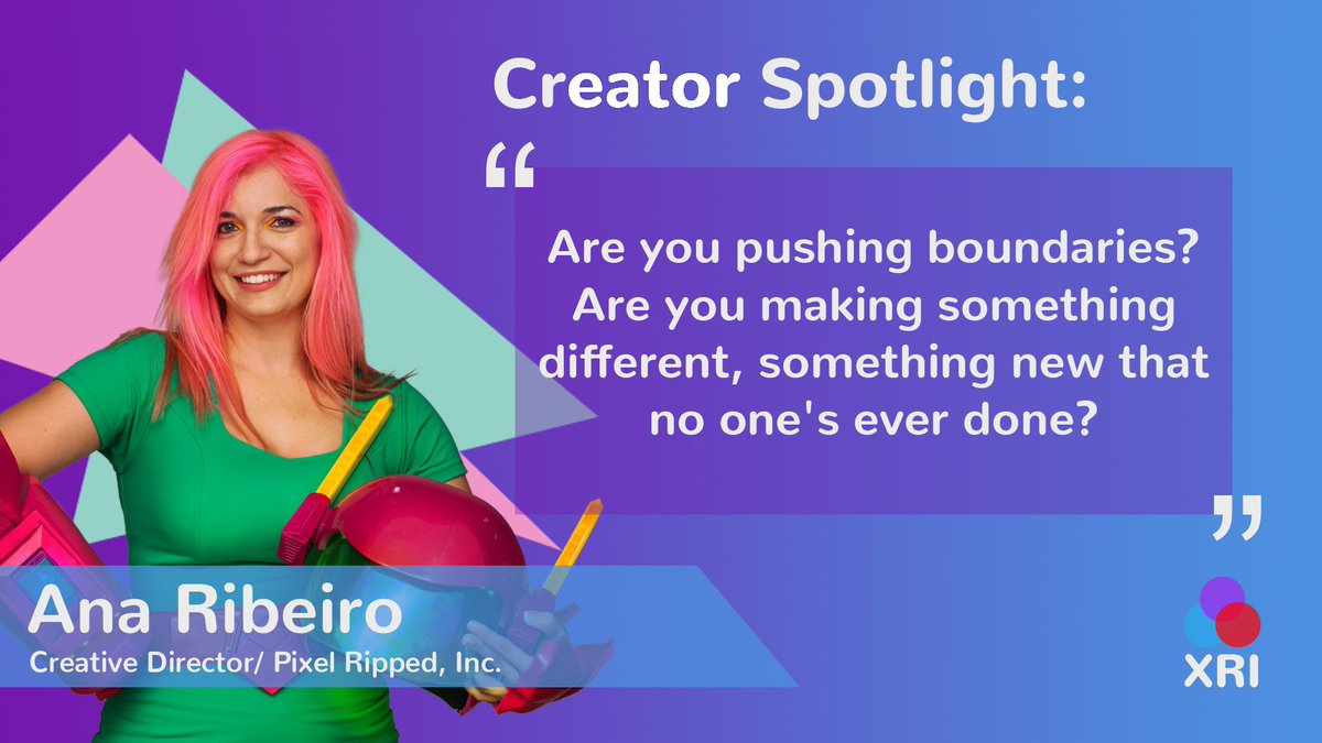 XRInclusion's tweet image. Ana Ribeiro shares her journey into the VR industry! @anagamedev @pixelripped bit.ly/XRI-Ana