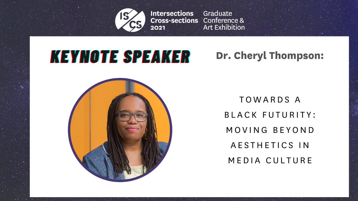 We are thrilled to announce that <a href="/DrCherylT/">Cheryl Thompson</a> will be the keynote speaker at the <a href="/RyeComCultGPD/">Ryerson ComCult</a> @YorkComCultGPD Intersections | Cross-sections Graduate Conference &amp; Art Exhibition on March 12. Join us for this free (virtual) learning experience! iscs-conference.com #ISCS2021
