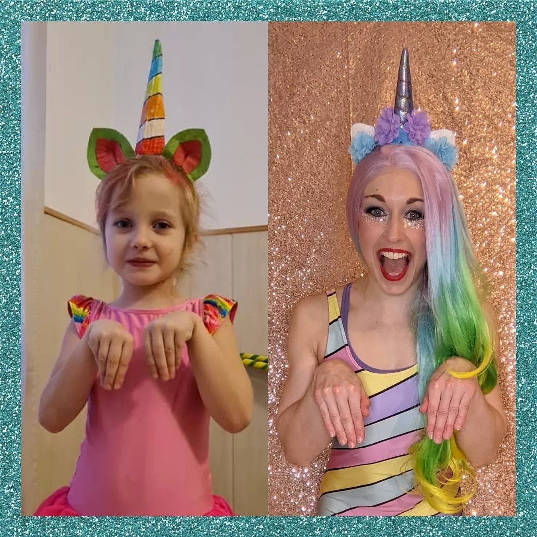 Happy Friday!! How fabulous does Minicorn Minka look! 🦄🌈 She dressed as a Unicorn ready for my Unicorn live video on Facebook! ✨ Have you watched it yet? What character would you like to go live next?!