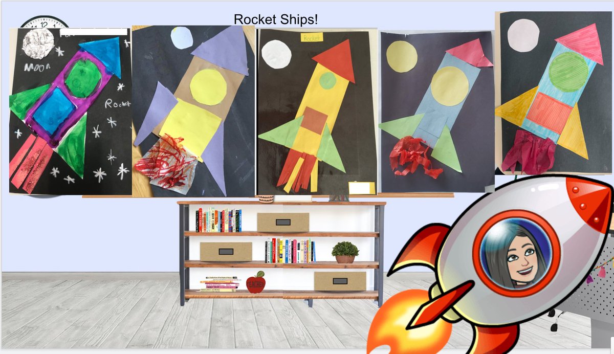 WDSHubEES's tweet photo. This week in EES Hub we went to space!! Today we practiced our shapes and fine motor skills to make our rocket ships! #WDS https://t.co/LCOxPOJ1jX