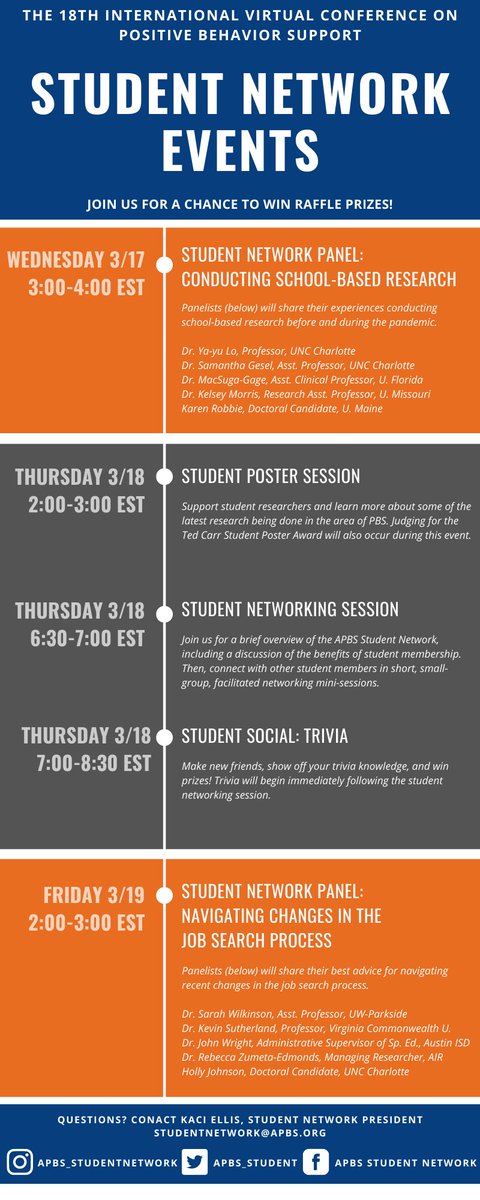 APBS_studentplc's tweet photo. Who’s getting excited for the upcoming @theAPBS conference? We are excited to announce our series of student-focused events for #APBS2021. Students, mark your calendars 📆 and join us for a chance to win raffle prizes! 🎟 Check out our event flyer below to learn more! https://t.co/bOwAwI0Pky