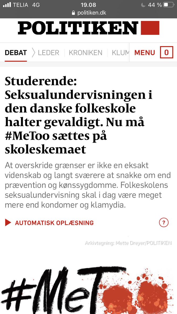 I gårsdagens <a href="/politiken/">Politiken</a> kunne man læse hele to ting, der skal på skoleskemaet. Jeg spår, at dette års det-skal-på-skoleskemaet-liste kommer til at slå alle rekorder! Gad vide, hvornår vi begynder at spørge, hvad skolen ikke skal fikse? 🤷‍♂️ #dkmedier #dkpol #uddpol #skolechat