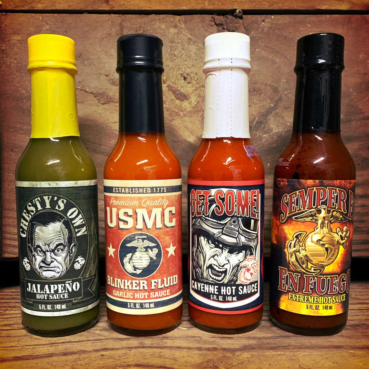 7point62design's tweet photo. New USMC Hot Sauces from 7.62 Design
Officially Licensed &amp; Made in the USA
https://t.co/KjLcNHpRJ3
#USMC #USMarines #Marines #getsome #blinkerfluid #devildogs https://t.co/vcH4Mqdw8v