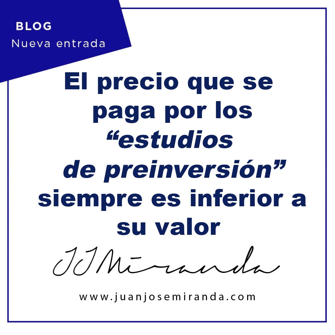 JuanjoMirandaM's tweet photo. La #preinversión tiene un costo que es preciso asumir. 
Nueva entrada #BlogDeProyectos 
https://t.co/tmsab1wlzt
#evaluación #inversión #GerenciaDeProyectos #GestiónDeProyectos https://t.co/IpwjpJfuU3