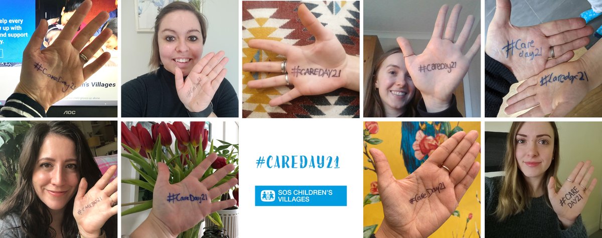 Here at <a href="/soschildrenuk/">SOS Children's Villages UK</a> our staff are showing their support for #CareDay21 will you show yours too?