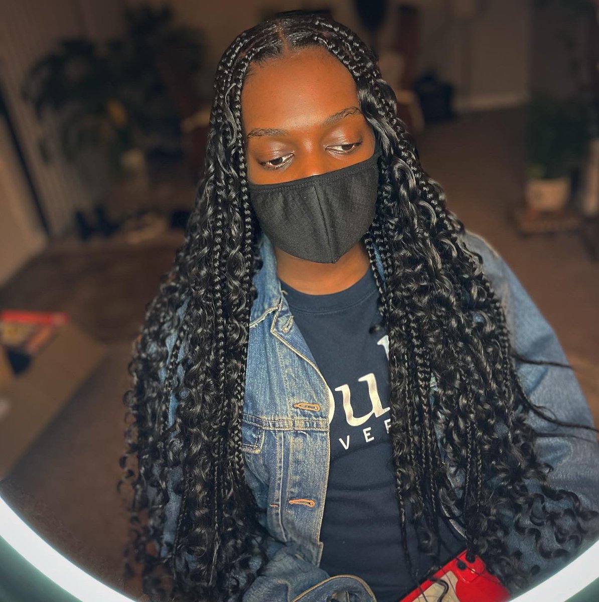van_mcneill's tweet photo. Boho knotless 🤎

#wssubraids #wssu #ncbraiders #ncbraids #knotless #braids https://t.co/Cdg2vFrCtl