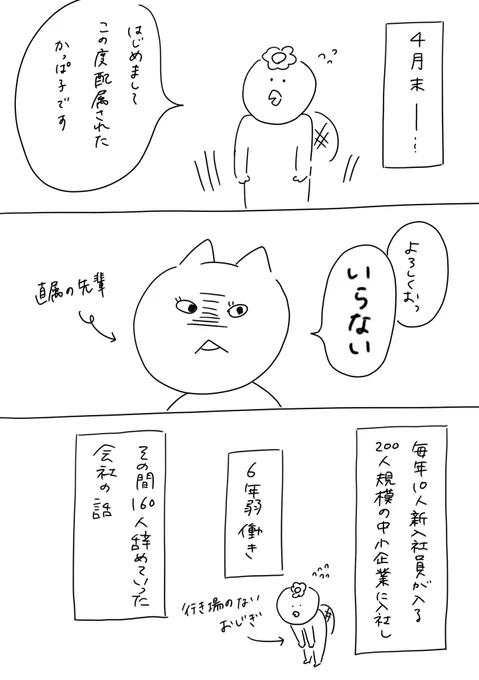 1、220人の会社に6年居て160人辞めた話
#漫画がよめるハッシュタグ 