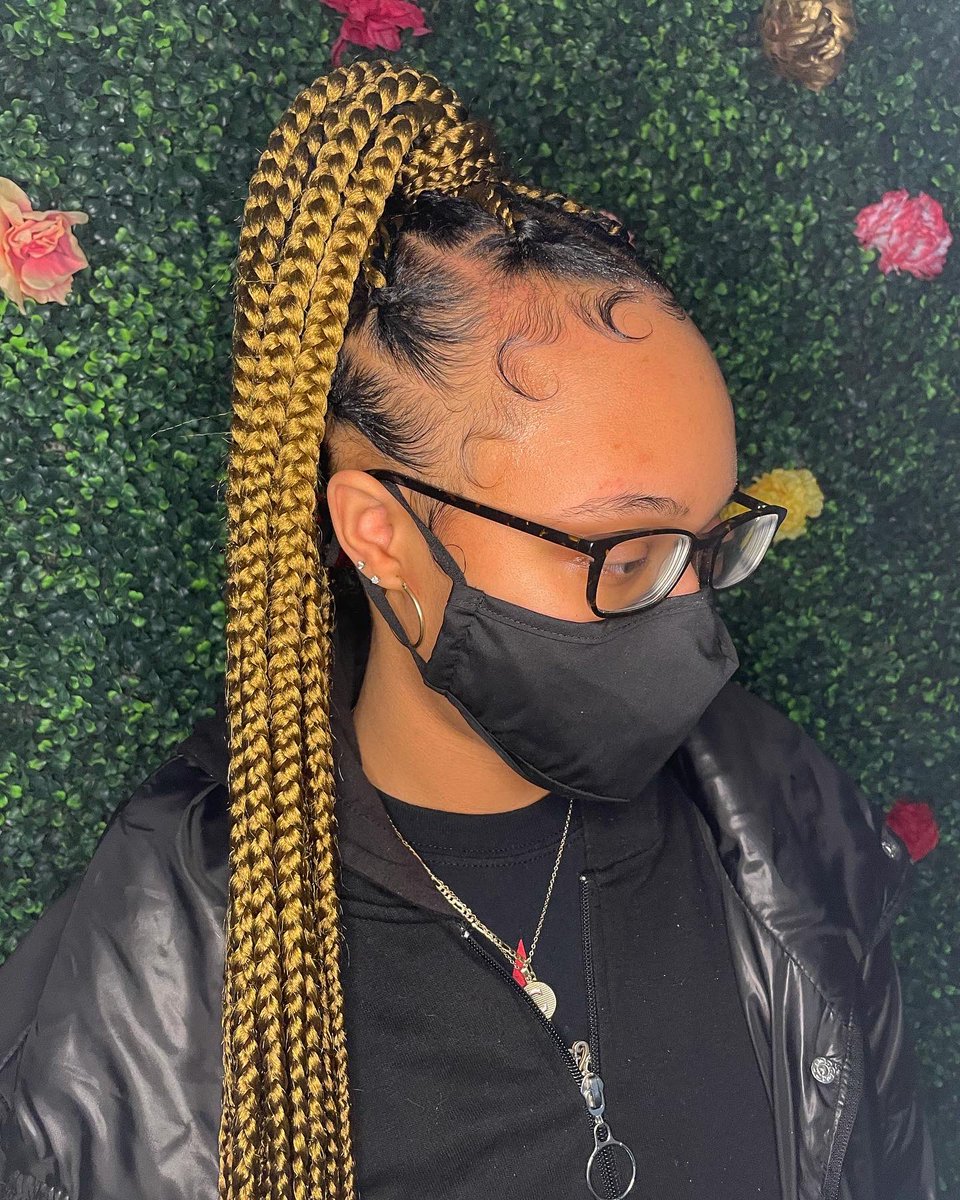 van_mcneill's tweet photo. Large knotless ponytail 😍

#wssubraids #wssu #ncbraiders #ncbraids #knotless #braids https://t.co/ZgHXVY2HDs