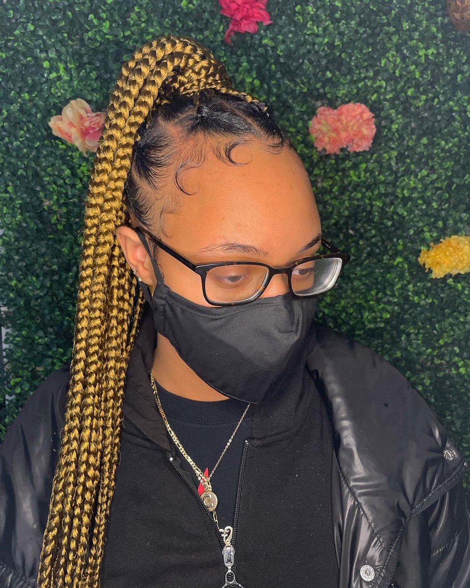 van_mcneill's tweet photo. Large knotless ponytail 😍

#wssubraids #wssu #ncbraiders #ncbraids #knotless #braids https://t.co/ZgHXVY2HDs