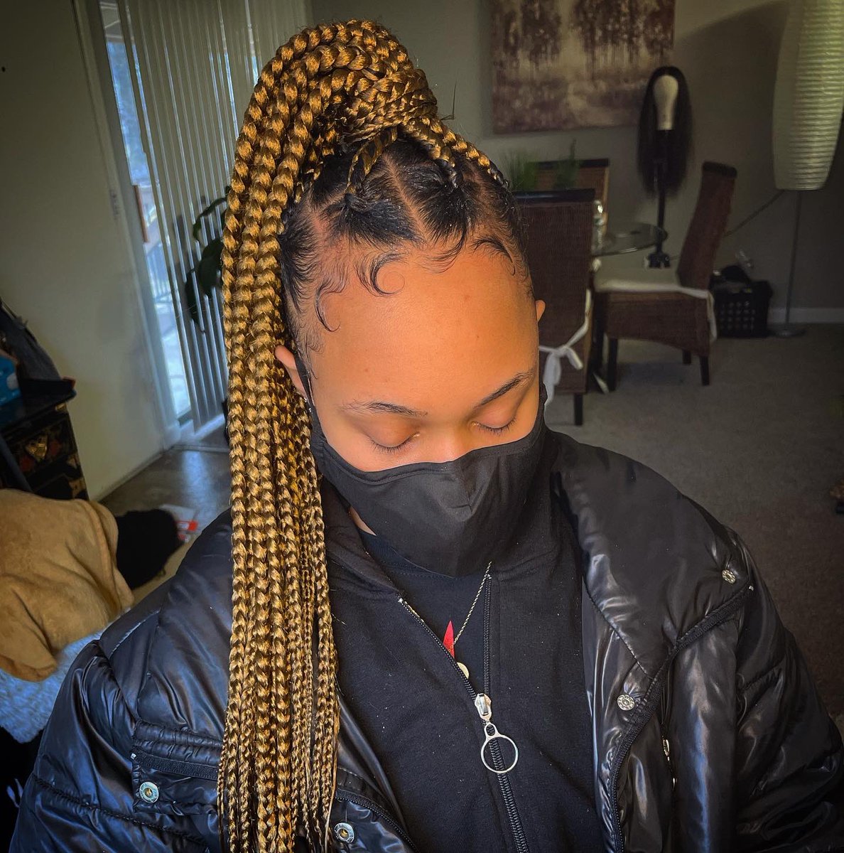 van_mcneill's tweet photo. Large knotless ponytail 😍

#wssubraids #wssu #ncbraiders #ncbraids #knotless #braids https://t.co/ZgHXVY2HDs
