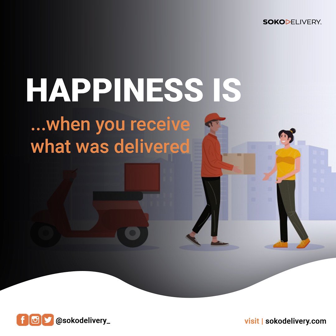 You deserve all the happiness during, after and before your package is delivered.
Count on us to make that possible.

#sokodelivery #delivery #package #ghana #productdelivery #fooddelivery #groceriesdelivery #carddelivery #fedex #dhl #clothing #ghanaian