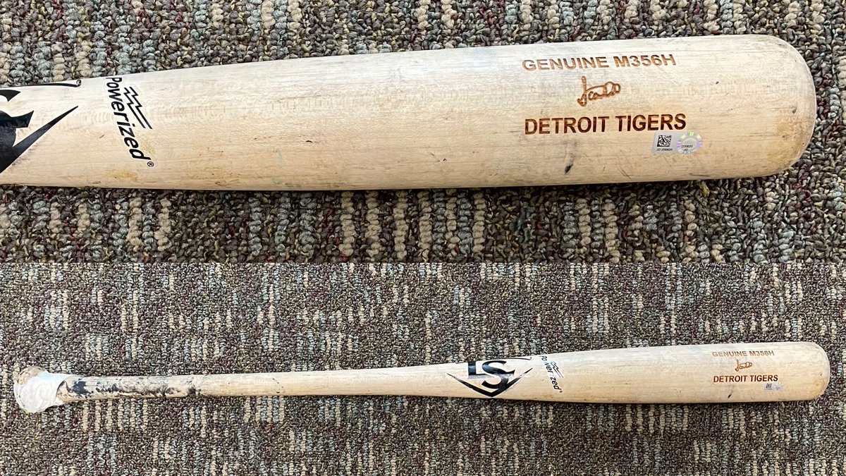 DETAuthentics's tweet image. #Giveaway - RETWEET &amp;amp; FOLLOW @DETAuthentics for a chance to win:

Jeimer Candelario game-used bat

One winner will be picked at random and notified by DM on Sunday, 2/21/21. #DetroitRoots