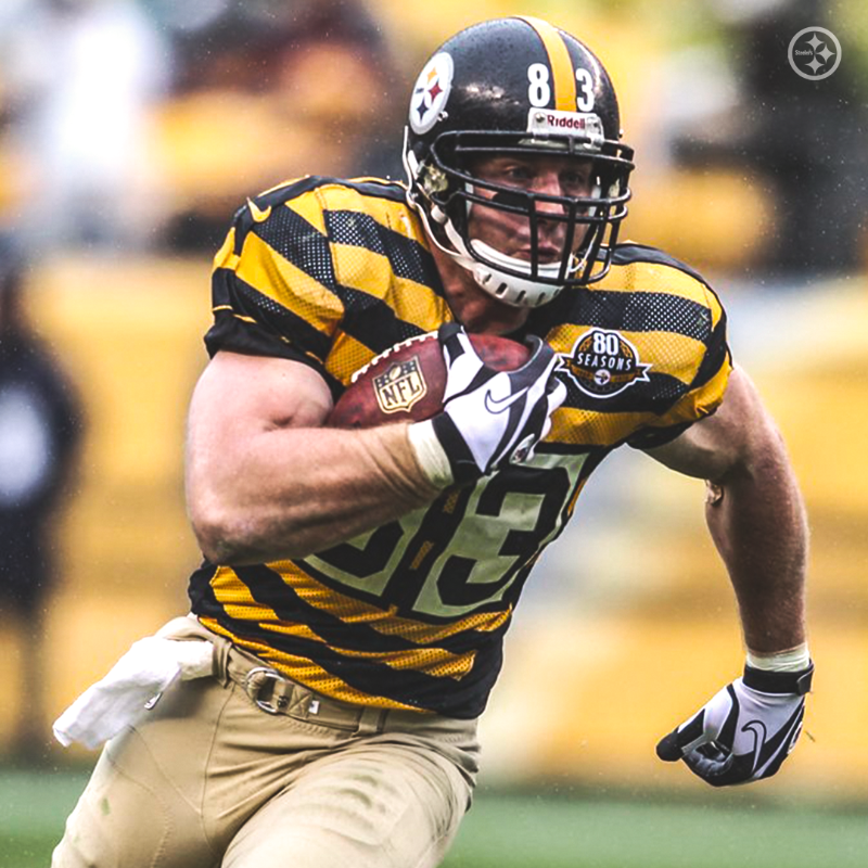 steelers's tweet photo. #OTD in 2016, #HEEEATH announced his retirement.