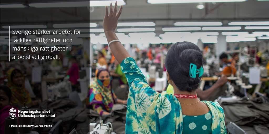 Starka och fria fackföreningar bidrar till drägliga arbetsvillkor, demokrati och förändring. De behöver och förtjänar vårt stöd – självklart ska utrikesdepartementet bidra.

#drivefordemocracy 

Läs mer här: regeringen.se/pressmeddeland…