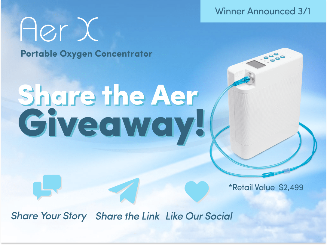 React_Health's tweet image. Every month for the next 6 months, 3B Medical will be giving away one free Aer X POC. If you know of a deserving patient that is struggling, has a valid oxygen prescription, and would be ambulatory if they had a POC, tell us their story. #sharetheaer

gleam.io/KKuuE/aer-x-po…