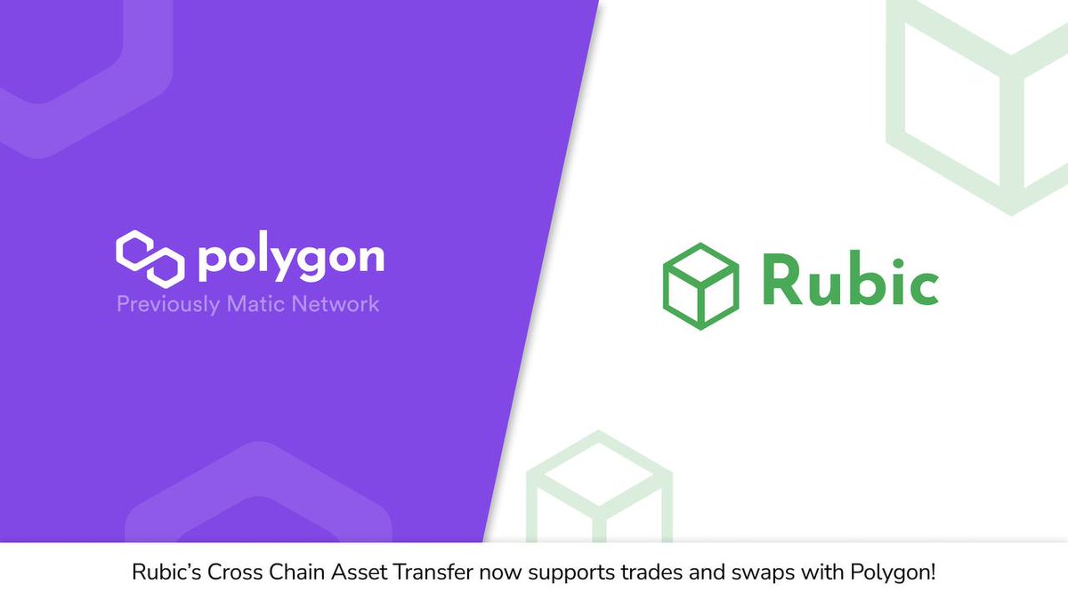 0xPolygon's tweet photo. Pleased to announce a collaboration with @CryptoRubic to provide a cross-chain solution between Polygon &amp; other Blockchains, including Ethereum and BSC.

Users can transfer assets to and from Polygon, make P2P trades, instant swaps and so much more! 

https://t.co/v1zLNF1XMU https://t.co/yS1Y2ZGvqB