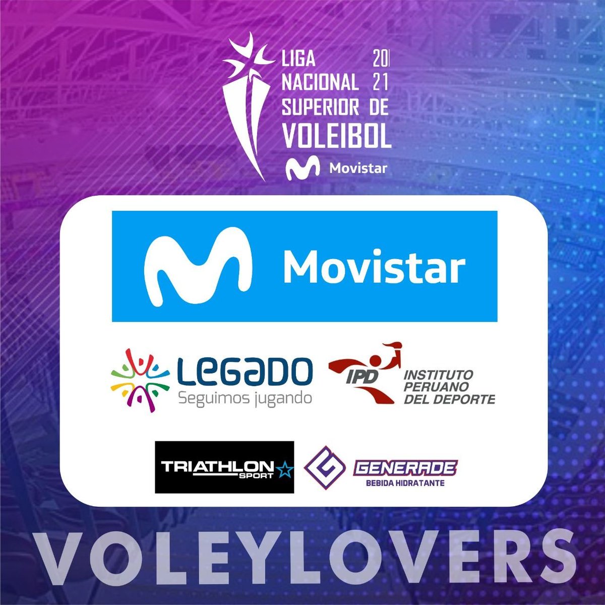 LPVBetsson's tweet photo. 💜Falta poco para iniciar la @lnsvperu y queremos agradecer a nuestros patrocinadores y colaboradores por su confianza y respaldo al #voleibol 🏐 @MovistarPeru @LegadoOficialPE @ipdperu #Generade #TriathlonSport https://t.co/qh3gvu6pi9