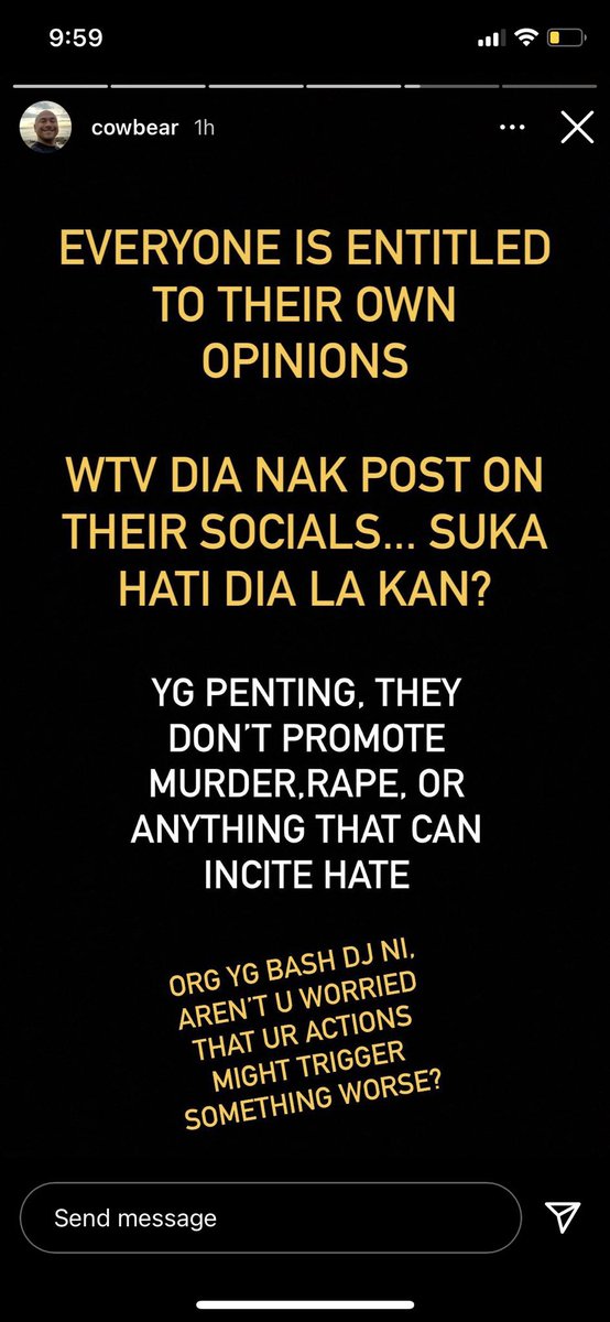 arxxxxmand's tweet image. Ok semua get ready @Cowbear is next. Dj tu dah mintak maaf (sebab memang salah pun) tapi dia beria defend pulak.