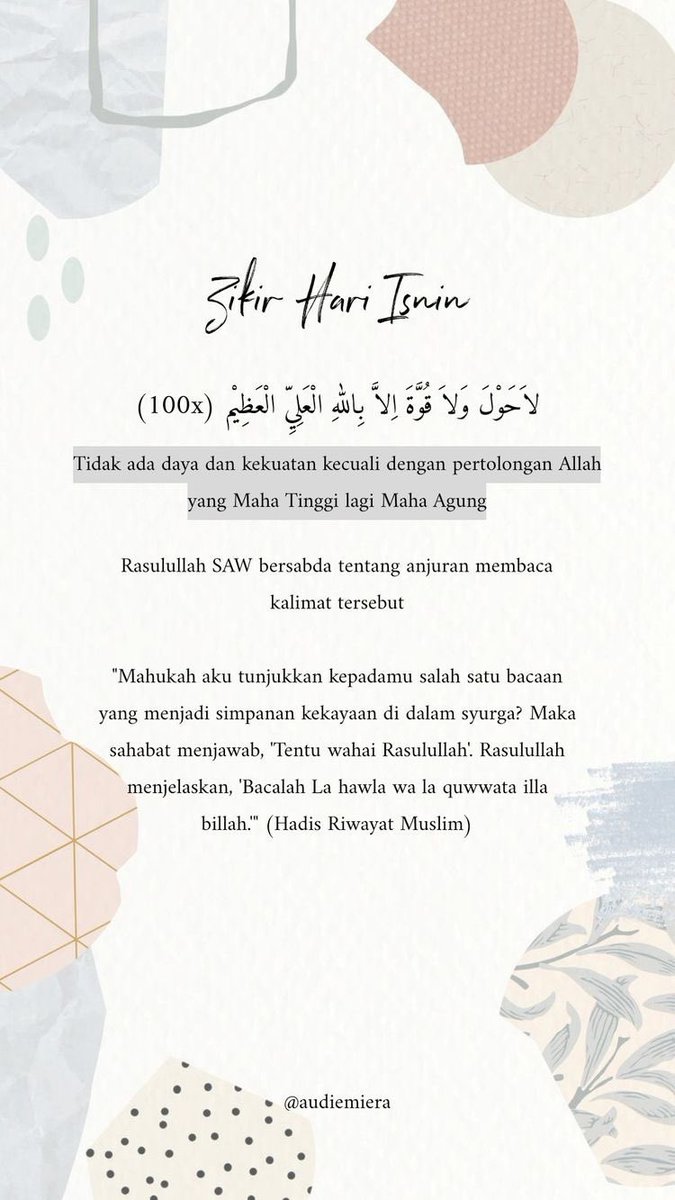 owlsblxck_'s tweet photo. Thread Zikir Harian 🤍 https://t.co/NAGZIvTW25