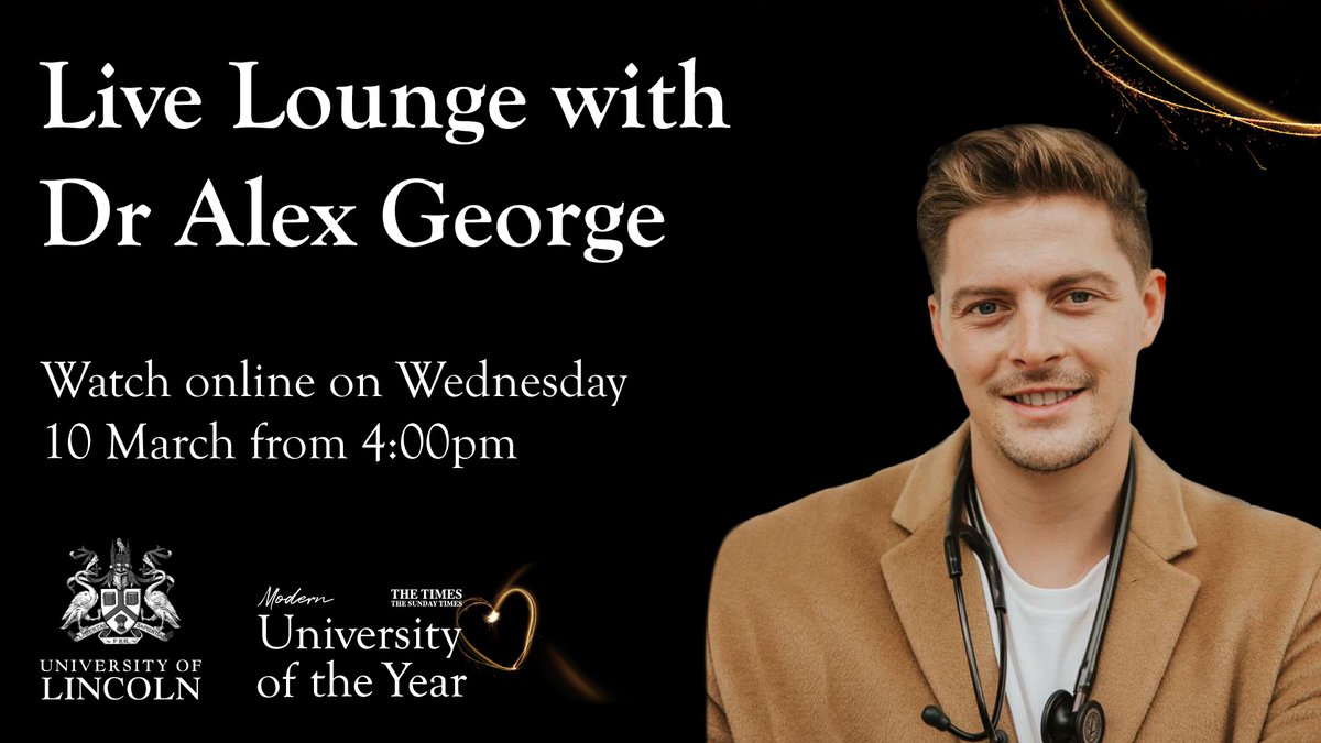 We are excited to announce that Youth Mental Health Ambassador and Love Island star @DrAlexGeorge will be joining us for a special Live Lounge! 🩺

Find out more: lncn.ac/dralex