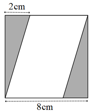 danicquinn's tweet photo. A parallelogram fits snugly into a square. What is the perimeter of the parallelogram? How many ways can you find its area? https://t.co/KKRgm8rXoz