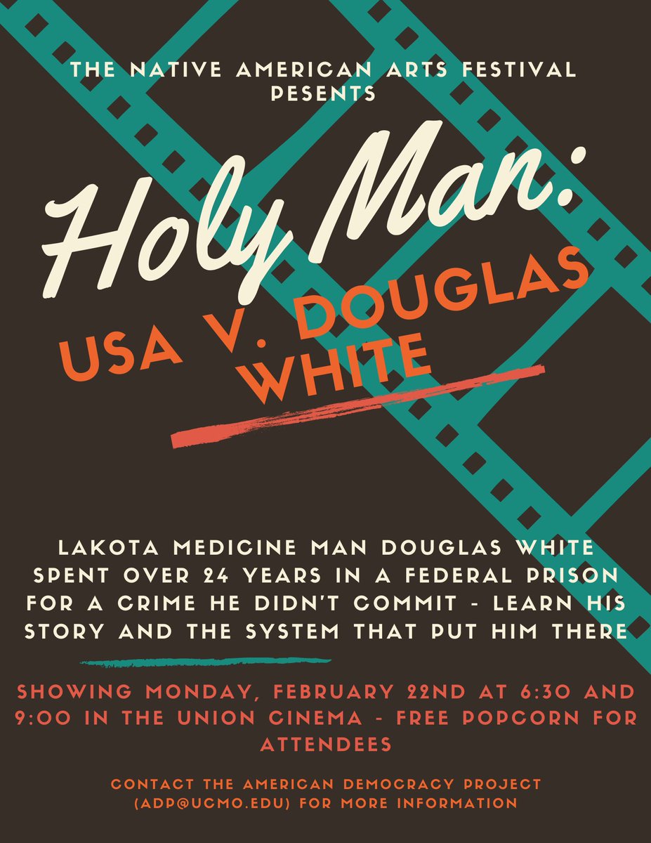 🎥 Coming soon to the Union Cinema: “Holy Man: USA v. Douglas White” Great opportunity to learn about his story and the justice system #Justice #GetEngaged
