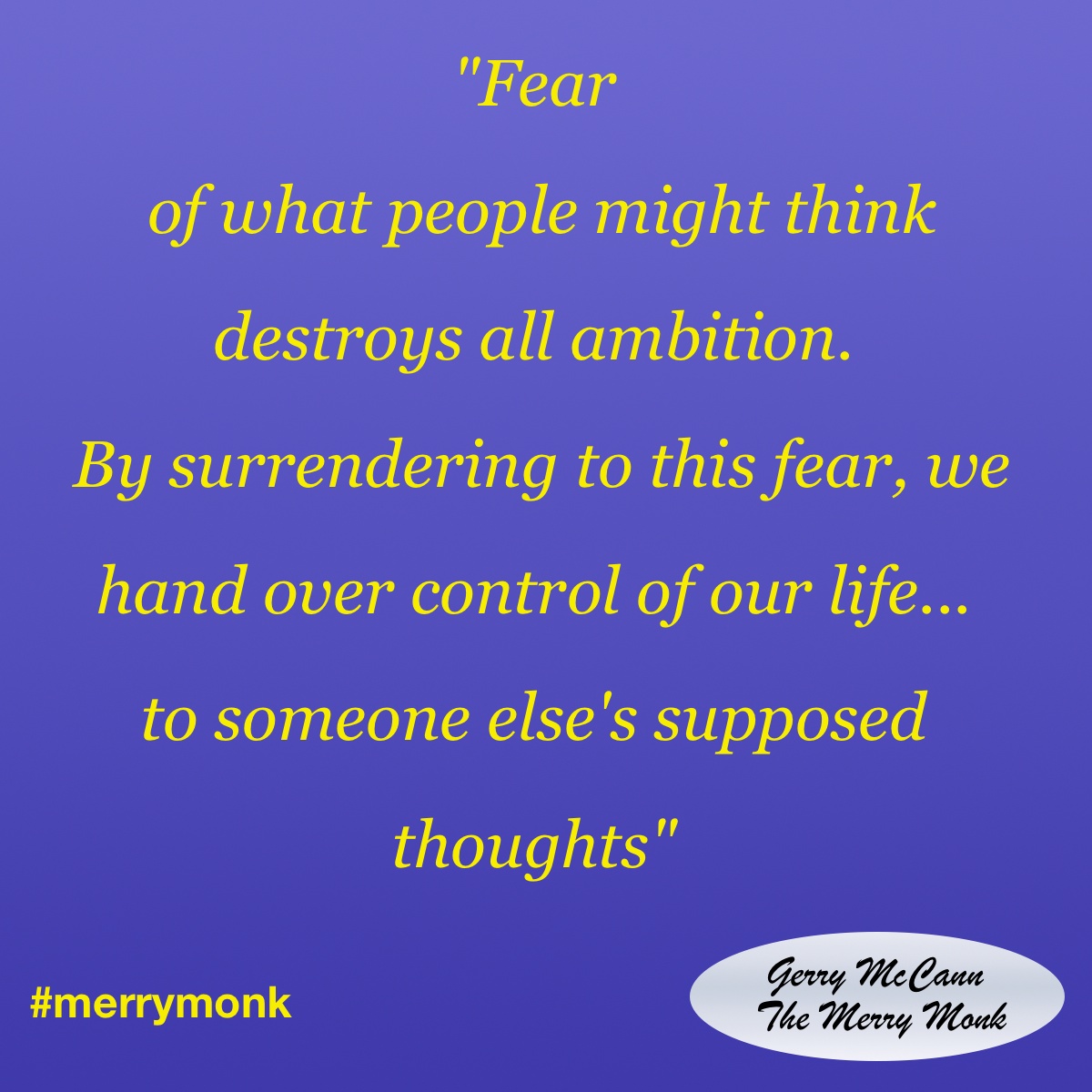 Don't be controlled by imagined fears
#Leaders #bethechange