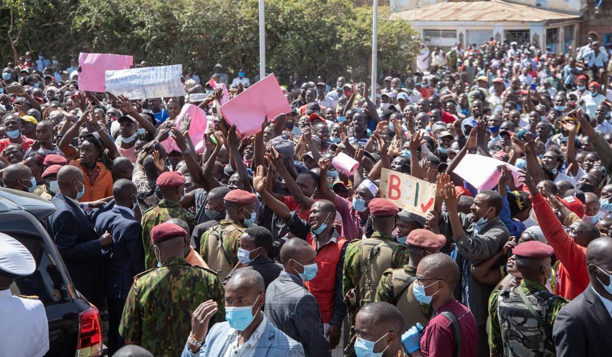 StateHouseKenya's tweet photo. President Uhuru Kenyatta has urged Kenyans to back the Building Bridges Initiatives (BBI), saying it will increase the amount of development resources devolved to the grassroots.

Read more:  https://t.co/iPIMJHCd9U https://t.co/VZllyVOk3i