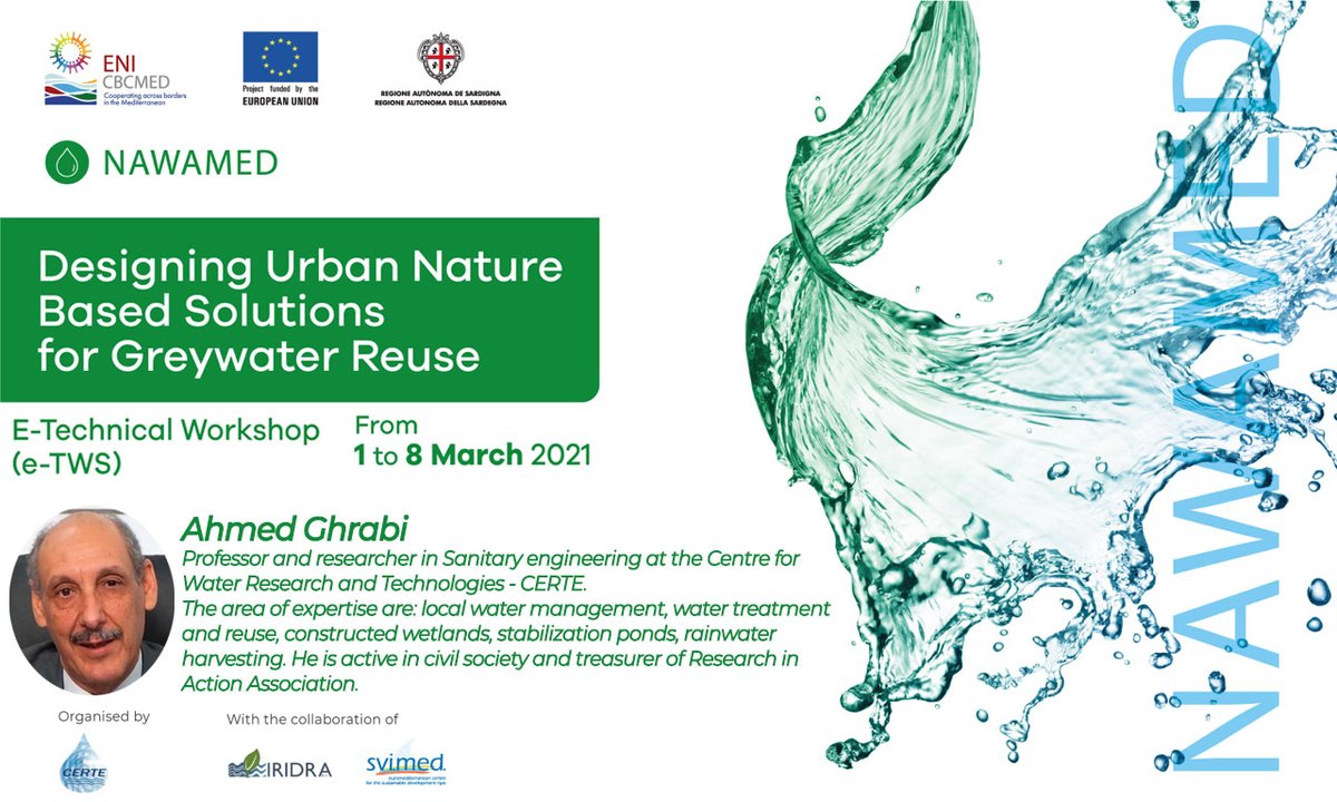 Nawamed_Enicbc's tweet photo. 👥Ahmed Ghrabi (CERTE) &amp; Giulio Conte (IRIDRA) guides the e-TWS working group on real case study📐

🌱a Living Green Wall for greywater treatment&amp;reuse at 🏢of CERTE🇹🇳
 
📌e-TWS: Info&amp;Registration👉https://t.co/tcbuYoI5Kn 

👁️last days for📝 

#GOMED @ENICBCMed https://t.co/firgf4P7YU