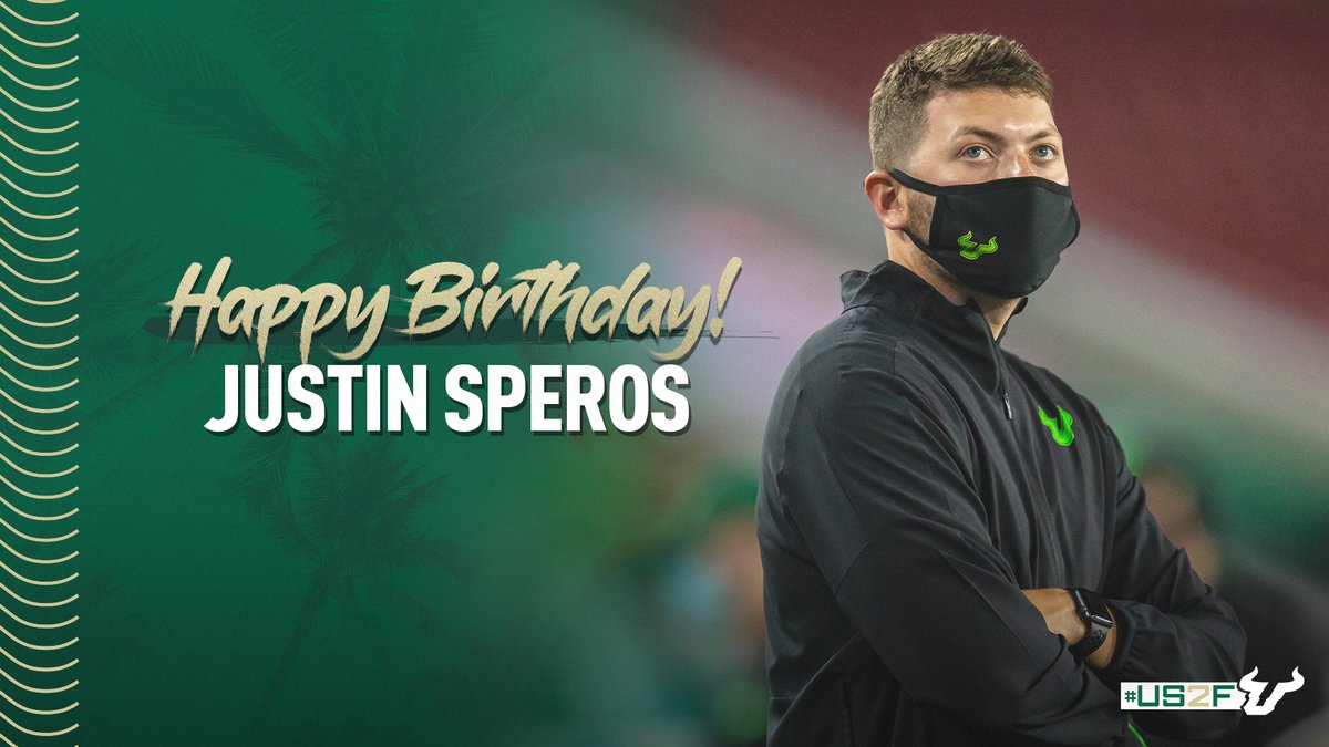 USFFootball's tweet photo. Happy Birthday to our Director of Scouting, @jsperos! 💚

#US2F🤘 https://t.co/qq3DYsKDU4