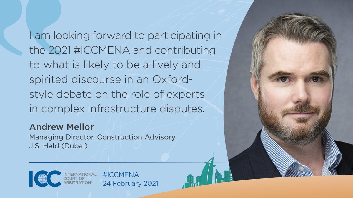 ICC_arbitration's tweet photo. When resolving complex technical issues, what is the responsibility of the tribunal in ensuring that the ultimate decision-making authority is not delegated to an expert? 

Join Andrew Mellor of #JSHeld next week to find out during #ICCMENA: https://t.co/1jcwvHB5xb https://t.co/rZDZZZqAvG