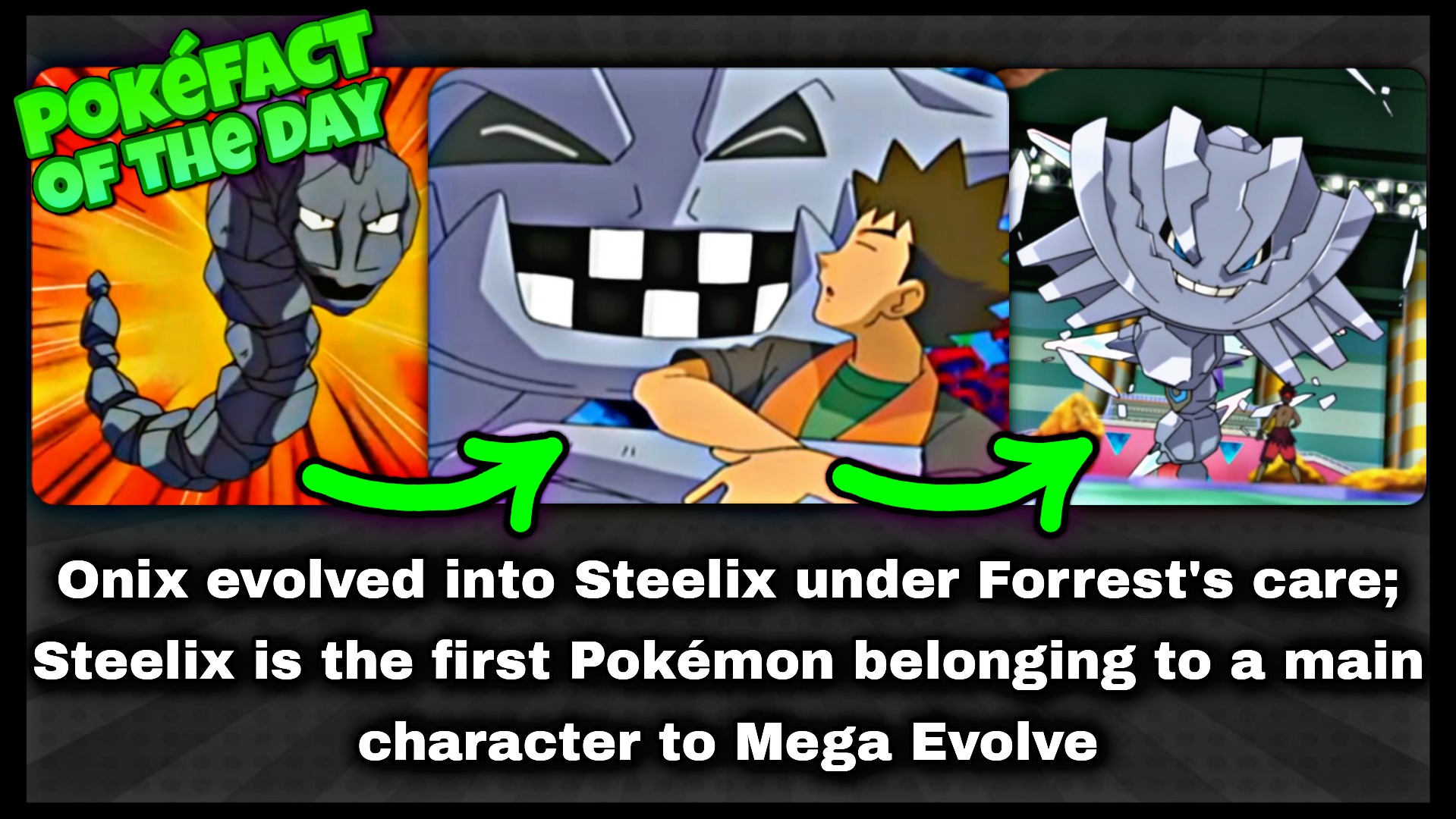 Elite Trainer Mark on X: Onix was Brock's first ever Pokémon. However, it  didn't even evolve under his ownership, it evolved into Steelix while his  brother Forrest was taking care of it.