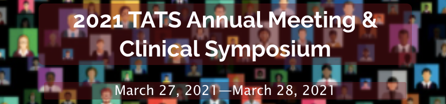 Registration for the Virtual TATS Annual Meeting and Clinical Symposium is NOW OPEN. Follow the link to check out speakers, sessions, and register! buff.ly/2Nf39Pk