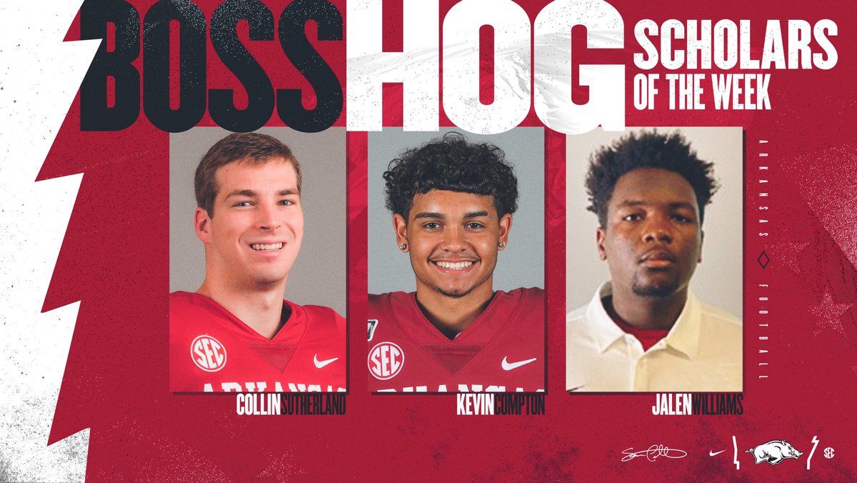 Yessir! Keep hitting the books men. Go Hogs!