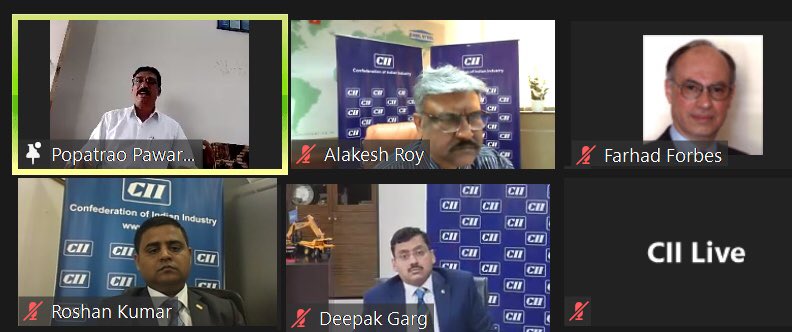 CII4WR's tweet photo. #Agriculture & Industries both are important & needs to work collectively for a sustainable future ~#padmashri Mr #popatraopawar #HiwareBazar addr at CII Pune AnnualSession . @CIIEvents @SanyIndia @ZamilSteelIndia @Bridgestone #WATSCAN @CMOMaharashtra #Pune @midc_india @cii_face https://t.co/yO1fKJafh3