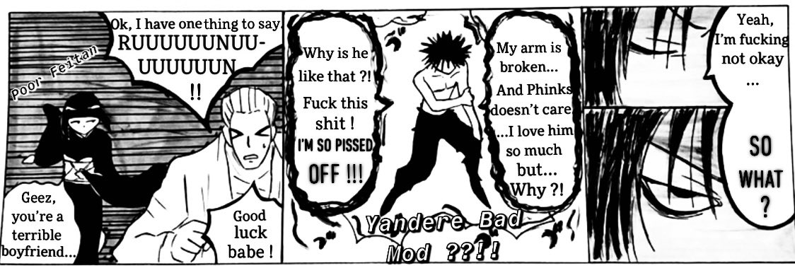 NikaidoRen_'s tweet photo. Extra 2 : Broken Arm
Of course he’s not okay... Baka !💀
#PhinFei #Feinks #Phinks #Feitan #HxH #hunterxhunter https://t.co/t33wNstUE7