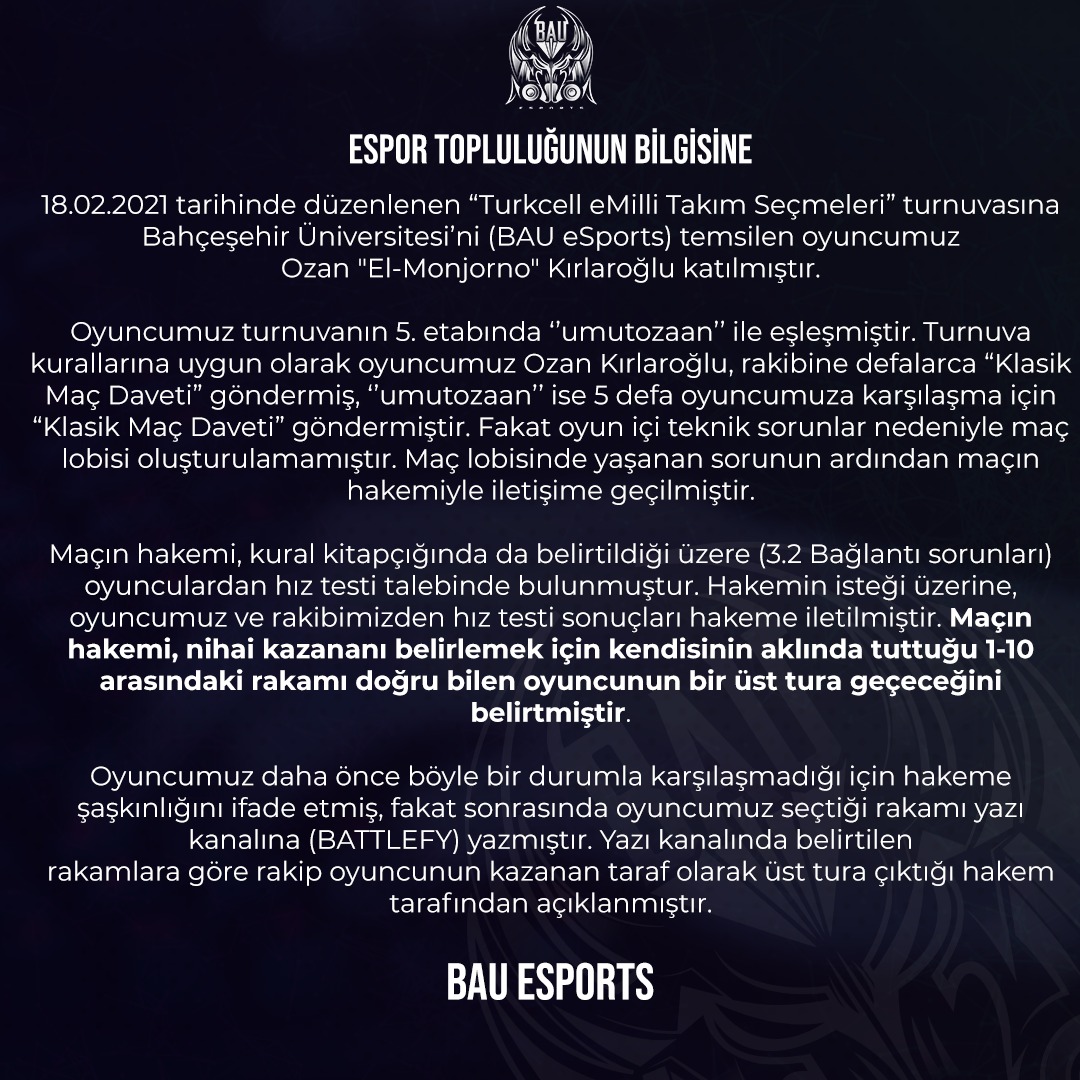 BAU eSports tweet media