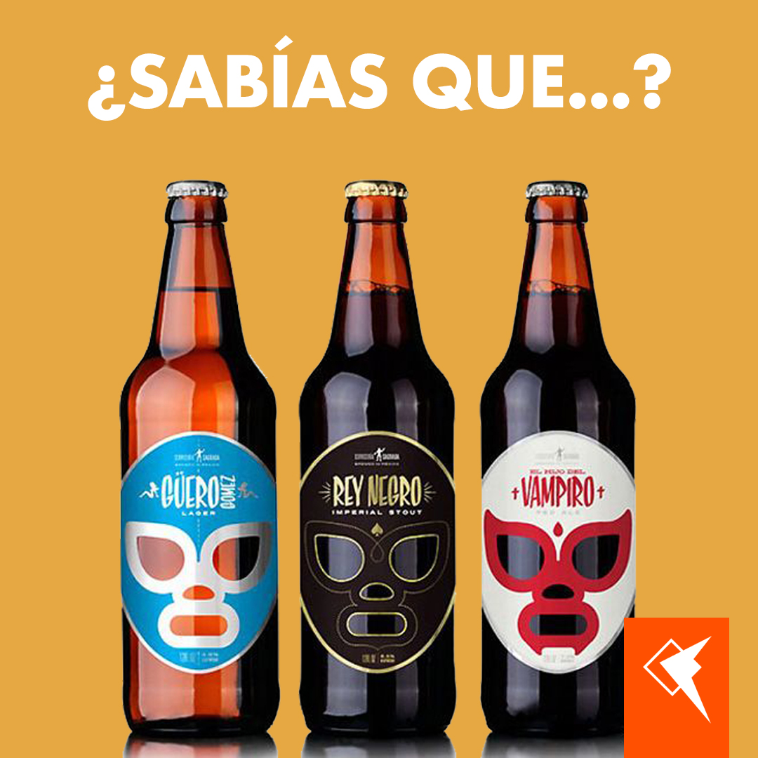 etiflexo's tweet photo. Cervecería Sagrada, una marca mexicana de cerveza artesanal, recreó sus botellas con unas etiquetas creadas por el diseñador José Guízar, quien se inspiró en los luchadores de lucha libre más famosos y reconocidos. Una forma original de enaltecer un ícono de su cultura 🍻 https://t.co/l2hu3bOAGC