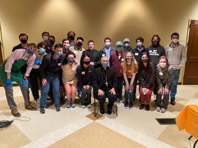 Yesterday I traveled with Father Justin Ward to Auburn and celebrated Mass at St. Michael Parish for Auburn University students from the Diocese of Birmingham. Thank you for the wonderful visit and dinner!